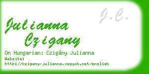 julianna czigany business card