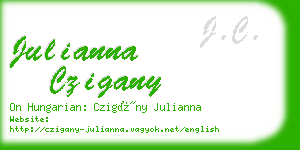 julianna czigany business card